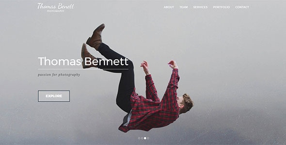 Thomas Benett - Creative Photography Template Thomas Benett - Creative Photography Template