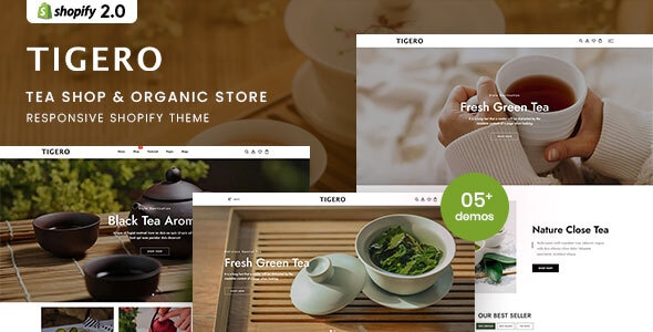 Tigero - Tea Shop & Organic Store Responsive Shopify 2.0 Theme Tigero - Tea Shop & Organic Store Responsive Shopify 2.0 Theme