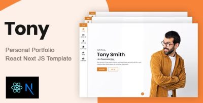 Tony - React NextJs Personal Portfolio Template
