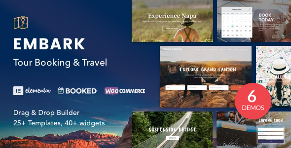 Tour Booking & Travel WordPress Theme - Embark Tour Booking & Travel WordPress Theme - Embark