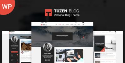 Tozen - Personal WordPress Blog Theme
