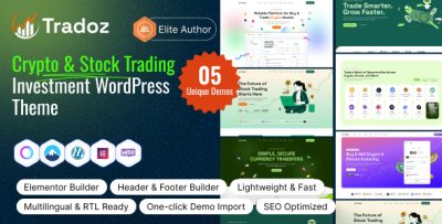 Tradoz - Crypto & Stock Trading Investment WordPress Theme