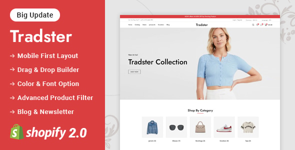 Tradster - Multi-Purpose Fashion Store Shopify 2.0 Responsive Theme Tradster - Multi-Purpose Fashion Store Shopify 2.0 Responsive Theme