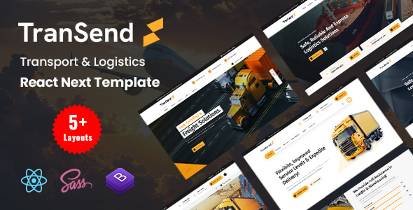 TranSend - Transport & Logistics React NextJs Template TranSend - Transport & Logistics React NextJs Template