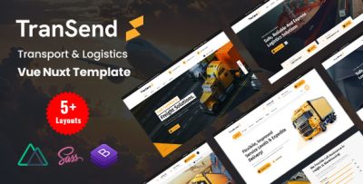 TranSend - Transport & Logistics Vue Nuxt Template
