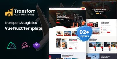 Transfort - Transport & Logistics Vue Nuxt Template