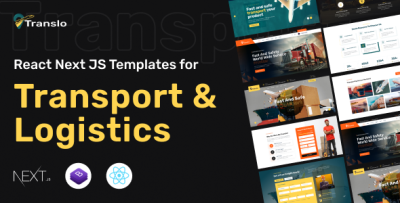Translo - Logistics and Transportation React  Next js Template