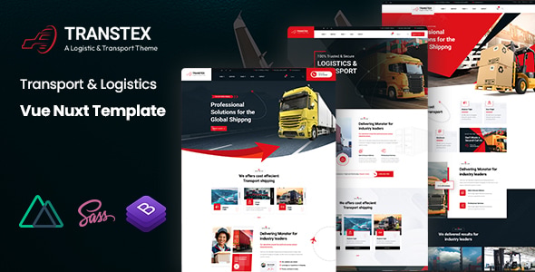 Transtex - Transport & Logistics Vue Nuxt Template Transtex - Transport & Logistics Vue Nuxt Template