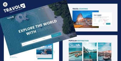TRAVOL - Travel Agency Elementor WordPress Theme