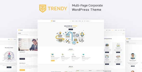 Trendy - MultiPage Corporate WordPress Theme Trendy - MultiPage Corporate WordPress Theme