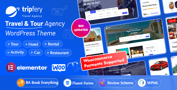 Tripfery - Travel & Tour Booking WordPress Theme Tripfery - Travel & Tour Booking WordPress Theme