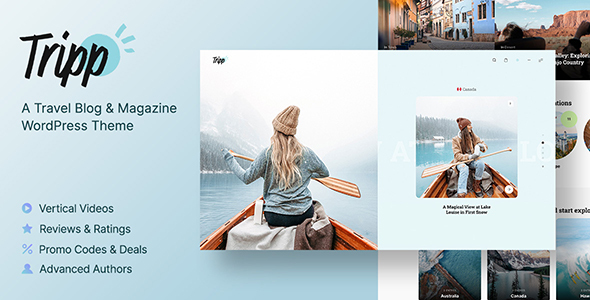 Tripp - Travel Blog & Magazine WordPress Theme Tripp - Travel Blog & Magazine WordPress Theme