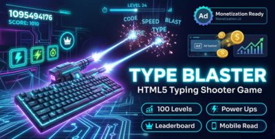 Type Blaster - HTML5 Typing Shooter Game