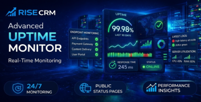 Uptime Monitor for RISE CRM - Real-Time Website Tracking & Status Pages