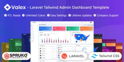 Valex - Tailwind CSS Laravel Admin Dashboard Template