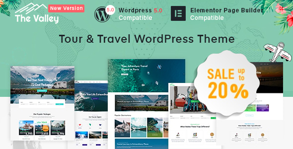 Valley - Tour & Travel Agency WordPress Theme Valley - Tour & Travel Agency WordPress Theme