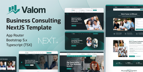 Valom - Business Consultancy NextJS Template Valom - Business Consultancy NextJS Template