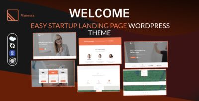 Vanessa -  Easy Startup Landing Page WP Theme