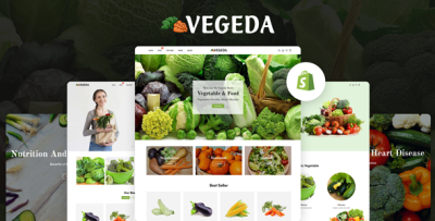 Vegeda - Vegetables And Organic Food eCommerce Shopify Theme