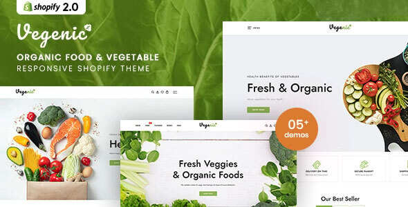Vegenic - Organic Food Responsive Shopify Theme Vegenic - Organic Food Responsive Shopify Theme