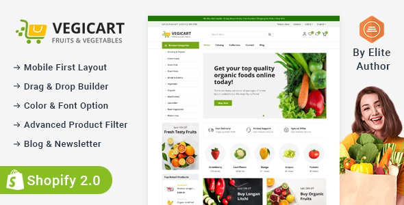 Vegicart - Organic Fruits & Vegitable Store Shopify 2.0 Responsive Theme Vegicart - Organic Fruits & Vegitable Store Shopify 2.0 Responsive Theme