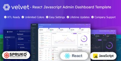 Velvet - ReactJS Web Admin Panel Template