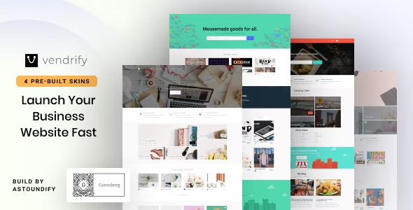 Vendrify - Marketplace WordPress Theme Vendrify - Marketplace WordPress Theme