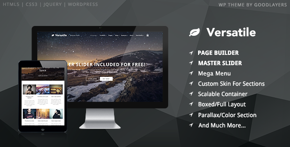 Versatile - Responsive Multi-Purpose WordPress Versatile - Responsive Multi-Purpose WordPress