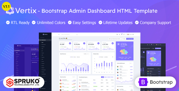 Vertix - Bootstrap Admin HTML Template Dashboard Vertix - Bootstrap Admin HTML Template Dashboard