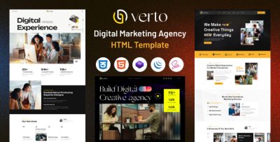 Verto - Digital Agency & Portfolio HTML Template