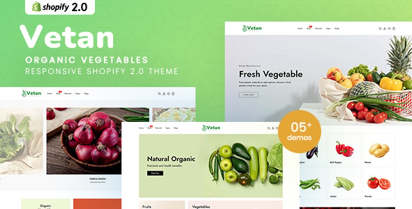 Vetan - Organic Vegetables eCommerce Shopify 2.0 Theme Vetan - Organic Vegetables eCommerce Shopify 2.0 Theme