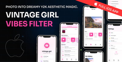 Vintage Girl - Y2K Photo Editor App