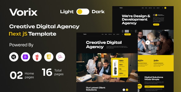 Vorix – Creative Digital Agency React Next JS Template Vorix – Creative Digital Agency React Next JS Template