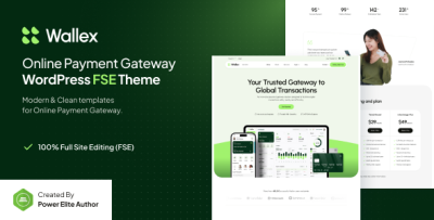 Wallex - Online Payment Gateway Gutenverse FSE WordPress Block Theme