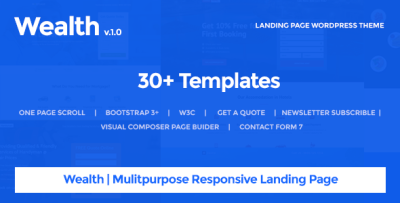 Wealth - Multi-Purpose Landing Page WordPress Theme
