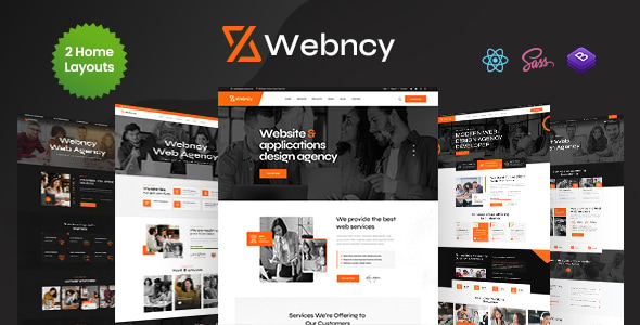 Webncy - Web Design Agency React NextJs Template Webncy - Web Design Agency React NextJs Template