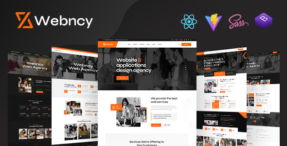 Webncy - Web Design Agency React Template Webncy - Web Design Agency React Template