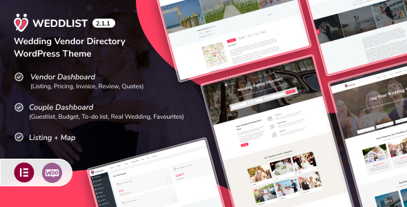 Weddlist - Wedding Vendor Directory WordPress Theme Weddlist - Wedding Vendor Directory WordPress Theme