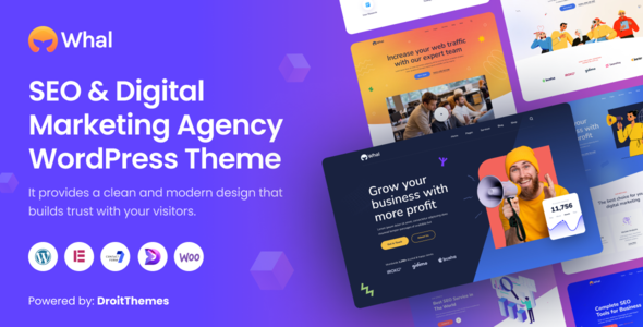 Whal - Digital Marketing & SEO WordPress Theme Whal - Digital Marketing & SEO WordPress Theme
