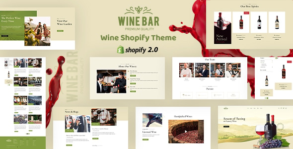 Wine Bar - Wine Shop, Liquor Store Shopify Theme Wine Bar - Wine Shop, Liquor Store Shopify Theme
