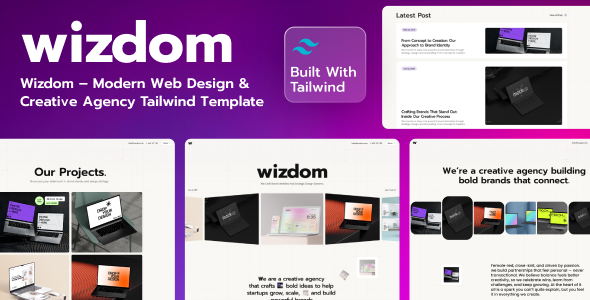 Wizdom - Modern Web Design Tailwind CSS Template Wizdom - Modern Web Design Tailwind CSS Template