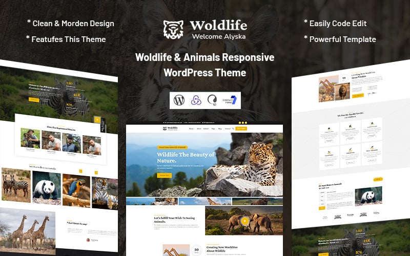 Woldlife - Animals Responsive WordPress Theme Woldlife - Animals Responsive WordPress Theme