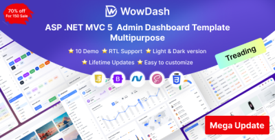 WowDash - ASP .NET MVC 5 - Tailwind CSS - Admin Dashboard Template