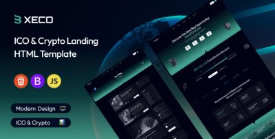 Xeco - ICO & Crypto Landing Page Template