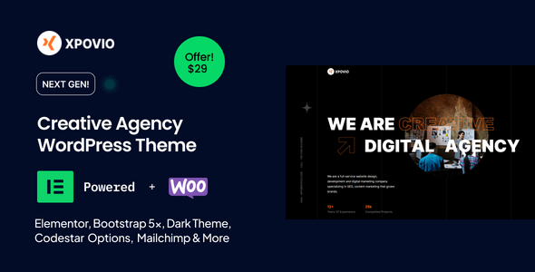 Xpovio - Creative Digital Agency WordPress Theme Xpovio - Creative Digital Agency WordPress Theme