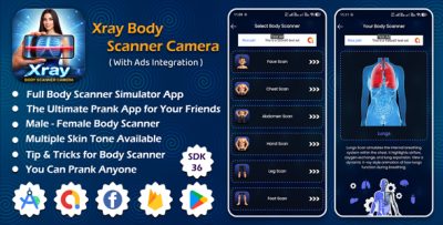 Xray Body Scanner Camera | Xray Body Scanner Android App With AD Integration