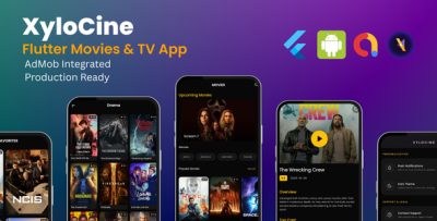 XyloCine - Flutter Movies & TV Shows App with AdMob Monetization  - Android