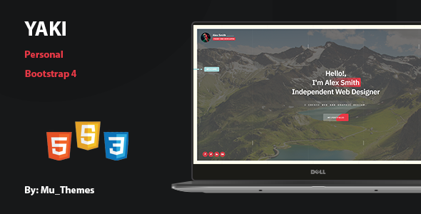 Yaki - Modern personal Template Yaki - Modern personal Template