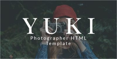 Yuki - Photographer Portfolio Template