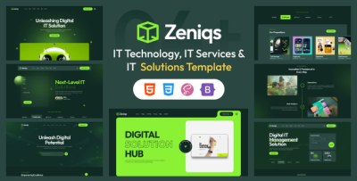 Zeniqs - IT Solutions & Technology Services HTML Template